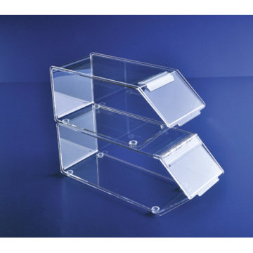 Acrylic Stackable Bins for Ingredients, Candies, Ice Cream Toppings